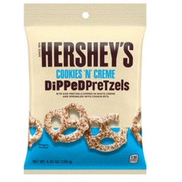 Hershey Cookies n Creme Dipped Pretzels Bag 12x120gr