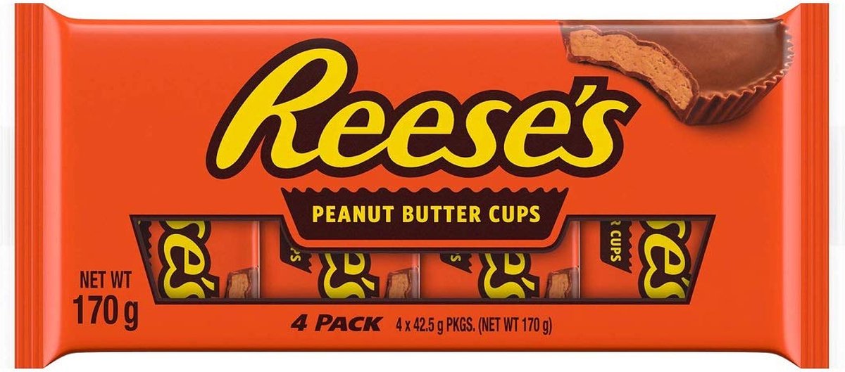 Reese's Peanut Butter Cups 4 stuks 24x170gr