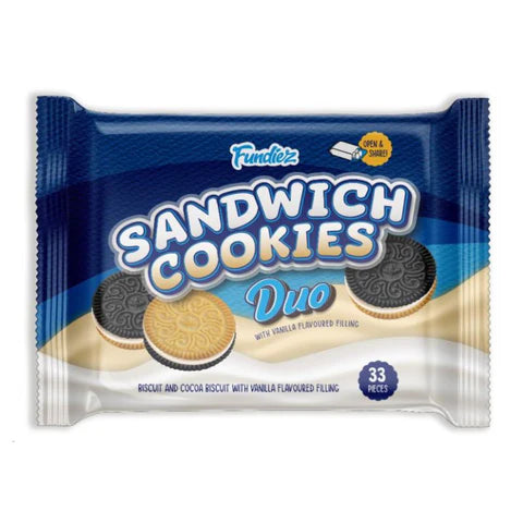 Fundiez Sandwich Cookies Duo Vanilla 33-pack 20x50gr