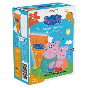 Peppa Big Triangle Pops Orange 10x8x62ml
