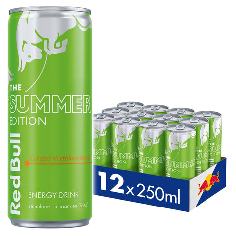 RedBull GREEN elderflower and curuba 12x250ml