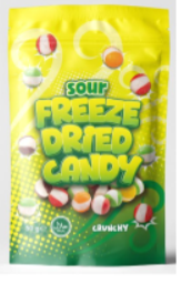 Gevriesdroogd Snoep Zuur 30x50gr