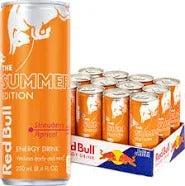 RedBull ORANGE Abrikoos-aardbei smaak 12x250ml